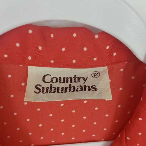 Vintage Country Suburbans Size 12 Button Front Top - Picture 4 of 6